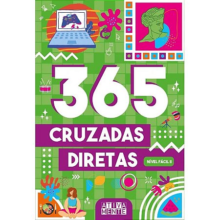 Livro 365 Cruzadas Diretas - Nível Fácil II - Ativamente