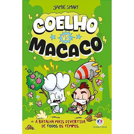 Livro Coelho vs Macaco: A Batalha Mais Divertida de Todos os Tempos - Livro 1