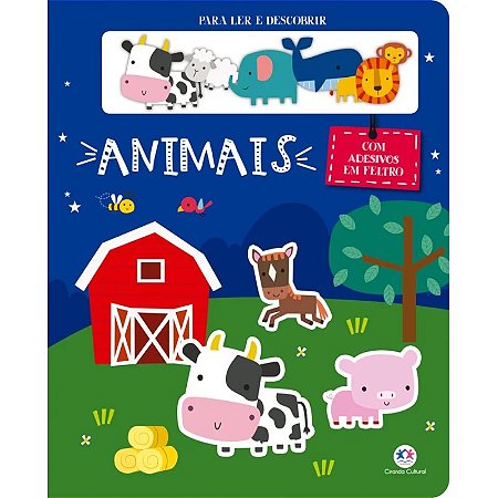 Livro Animais - Com Adesivos em Feltro - Ciranda Cultural
