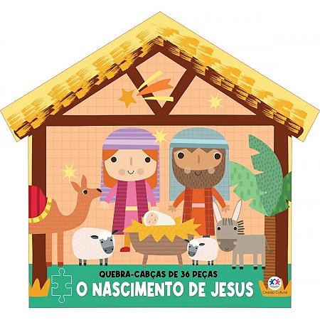Livro com Quebra-Cabeça - O Nascimento de Jesus - Ciranda Cultural