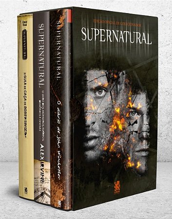 Box com 3 Livros - Supernatural: Edicao Oficial de Colecionador - Com Pôster e 3 Marcadores
