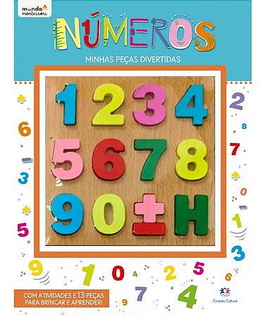 Livro Números - Com 13 Peças Para Brincar e Aprender