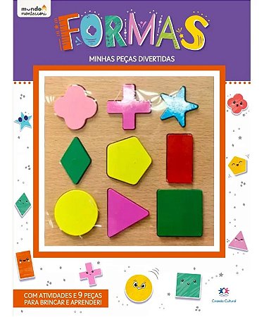 Livro Formas - Com 9 Peças Para Brincar e Aprender