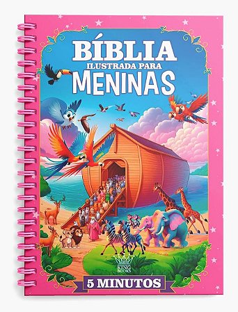 Livro Bíblia Ilustrada para Meninas - com Espiral