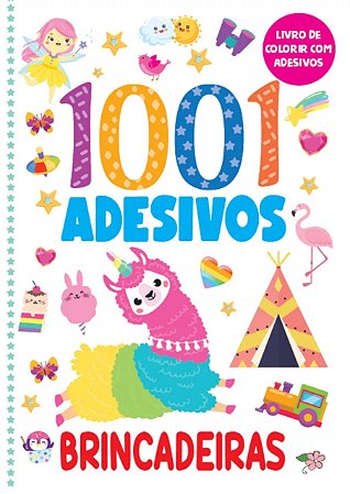 Livro de Colorir com 1001 Adesivos - Brincadeiras
