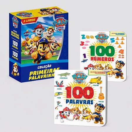Box com 2 Livros - Primeiras Palavrinhas:  Patrulha Canina - Online Editora