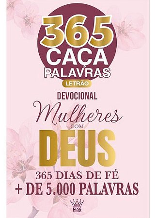 Livro 365 Caça-Palavras - Devocional: Mulheres com Deus - King Books