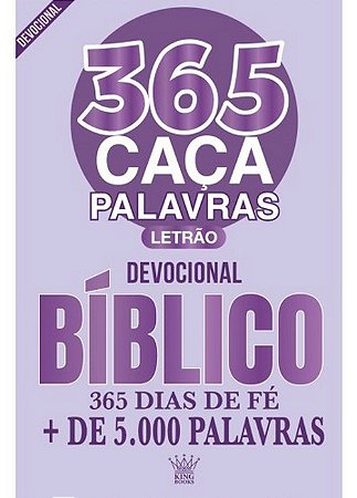 Livro 365 Caça-Palavras - Devocional Bíblico - King Books