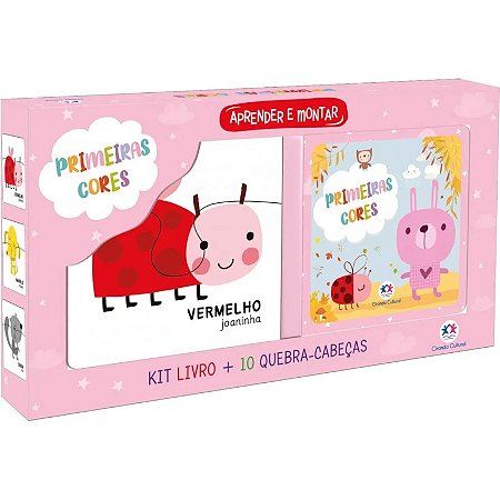 Livro Kit com Quebra-Cabeça - Primeiras Cores - Ciranda Cultural