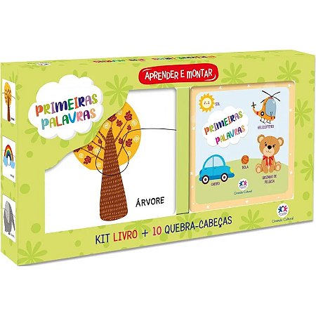 Livro Kit co m Quebra-Cabeça - Primeiras Palavras - Ciranda Cultural