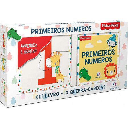Livro Kit com Quebra-Cabeça - Fisher-Price - Primeiros Números