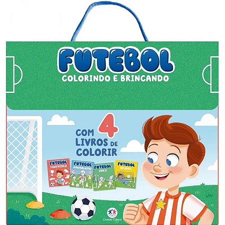 Livro Colorindo e Brincando - Futebol - Editora Ciranda Cultural
