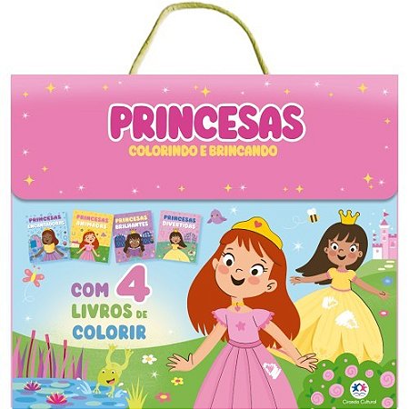 Livro Colorindo e Brincando - Princesas - Editora Ciranda Cultural