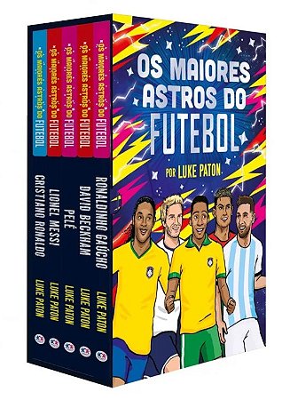 Box com 5 Livros  - Os Maiores Astros do Futebol
