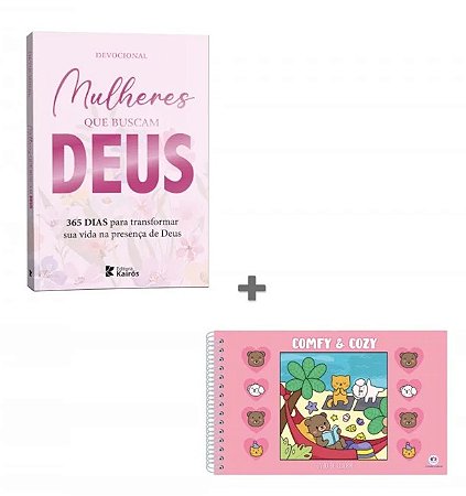 Livro Mulheres que Buscam Deus + BRINDE: Comfy and Cozy Rosa
