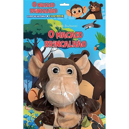 Livro de História + Fantoche - O Macaco Brincalhão - Editora Ciranda Cultural