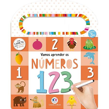 Livro Escreva e Apague - Vamos Aprender os Números - Editora Ciranda Cultural