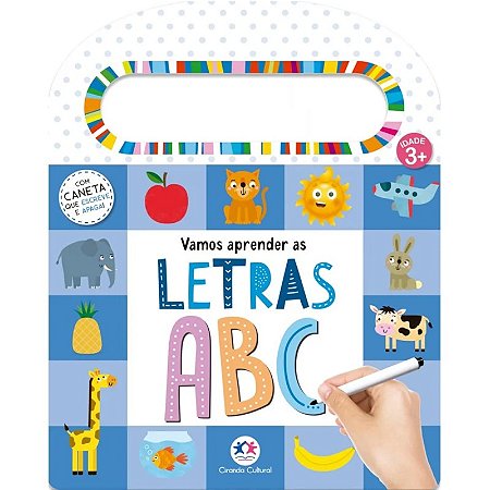 Livro Escreva e Apague - Vamos Aprender as Letras - Editora Ciranda Cultural