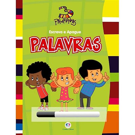 Livro Escreva e Apague - 3 Palavrinhas - Palavras - Ciranda Cultural