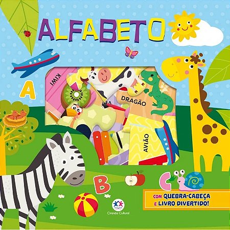 Kit Livro com Quebra-Cabeça - Alfabeto - Editora Ciranda Cultural