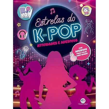 Livro Estrelas do K-Pop - Atividades e Adesivos