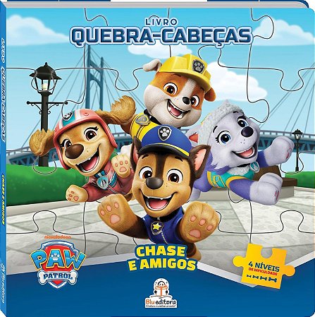 Livro Quebra-Cabeça Grande - Patrulha Canina: Chase e Amigos