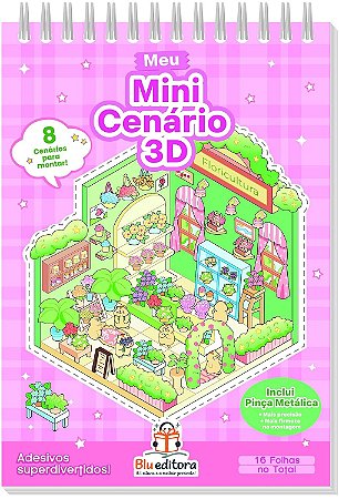 Livro Meu Mini Cenário 3D - Rosa