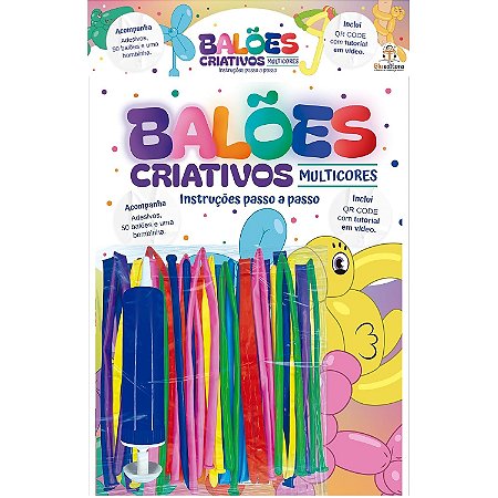 Meu Livro-Kit de Balões Criativos: Multicores