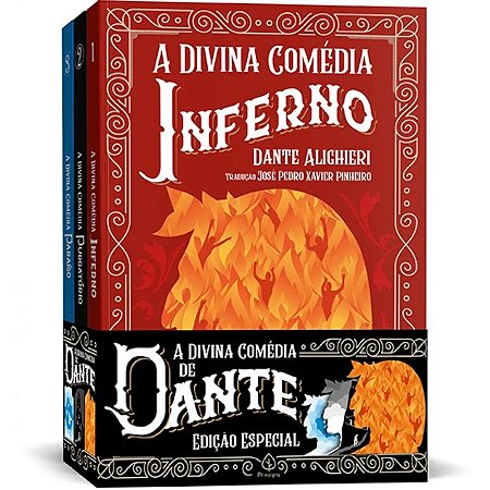 Kit com 3 Livros - A Divina Comédia - Dante Alighieri - Editora Principis