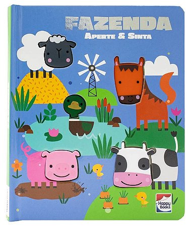 Livro Aperte e Sinta - Fazenda - Editora Happy Books