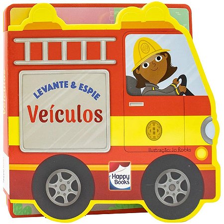 Livro Levante e Espie - Veículos - Editora Happy Books