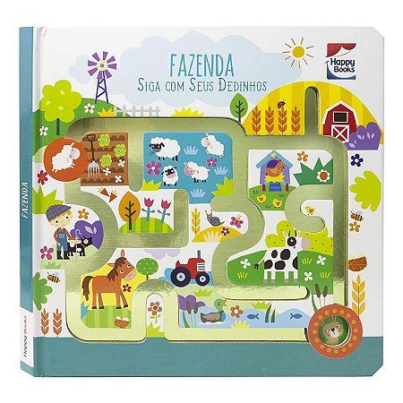 Livro Siga com Seus Dedinhos - Fazenda - Editora Happy Books