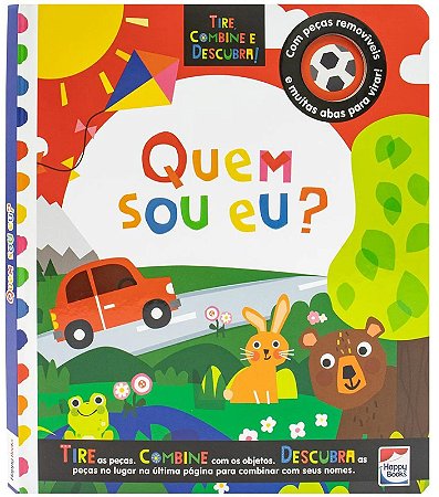 Livro Tire, Combine e Descubra - Quem Sou Eu? - Happy Books