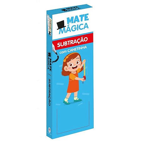 Livro Apoio Escolar - MateMágica - Subtração - Com Canetinha Reutilizável
