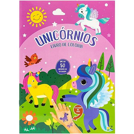 Livro de Colorir - Tatuagens Maneiras: Unicórnios - Editora Todolivro