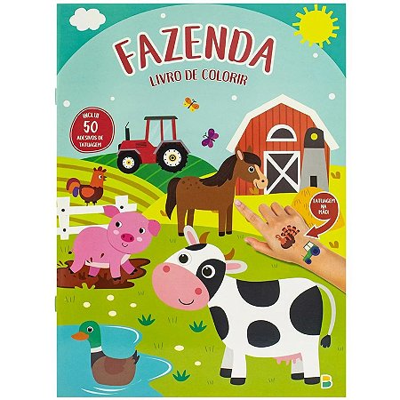 Livro de Colorir - Tatuagens Maneiras: Fazenda - Editora Todolivro