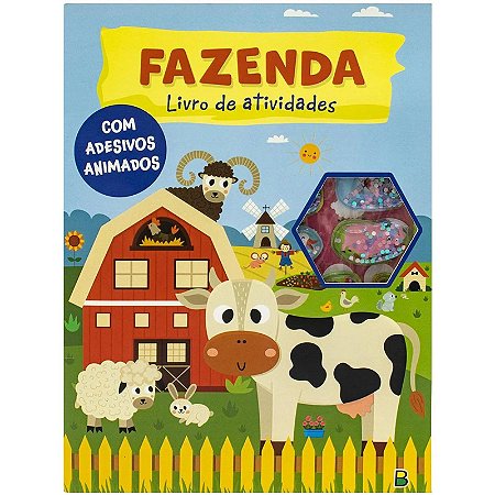 Livro de Atividades com Adesivos Animados: Fazenda - Editora Todolivro