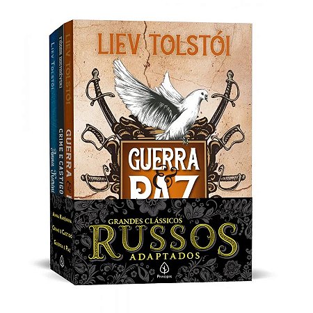 Kit com 3 Livros - Grandes Clássicos Russos Adaptados - Editora Principis