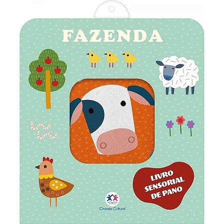 Livro Sensorial de Pano - Fazenda - Editora Ciranda Cultural