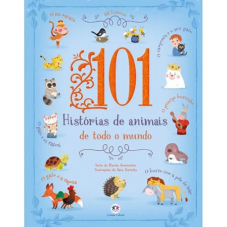 Livro Almofadado - 101 Histórias de Animais de Todo o Mundo - Editora Ciranda Cultural