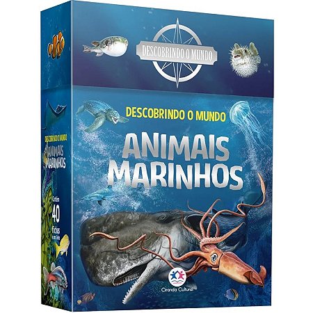 Livro Descobrindo o Mundo: Animais Marinhos - Editora Ciranda Cultural
