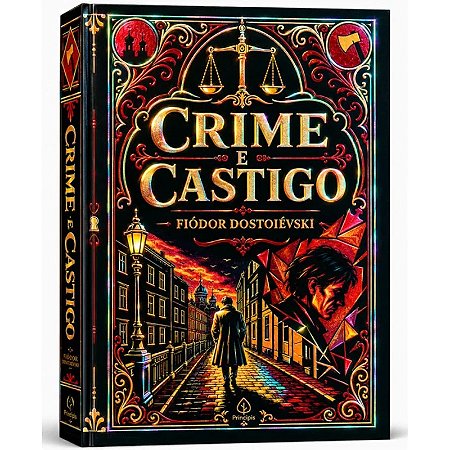 Livro Crime e Castigo - Edição Supreme Capa Dura com Alto Relevo