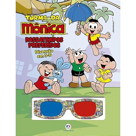 Livro Diversão em 3D - Turma da Mônica: Passatempos Preferidos - Editora Ciranda Cultural