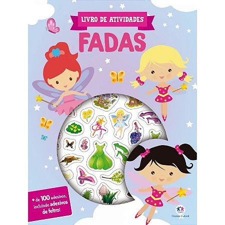 Livro de Atividades - Fadas - Com Adesivos - Editora Ciranda Cultural