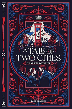 Livro A Tale of Two Cities - Edição Importada em Inglês - Capa Dura com Relevo