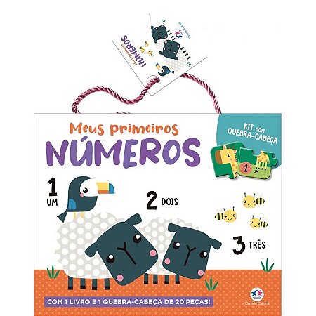 Kit Livro com Quebra-Cabeça: Meus Primeiros Números - Editora Ciranda Cultural