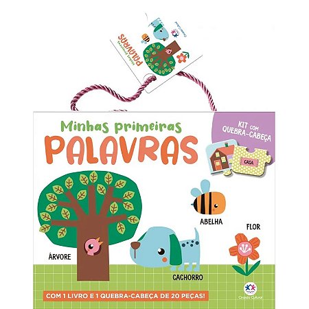 Kit Livro com Quebra-Cabeça: Minhas Primeiras Palavras - Editora Ciranda Cultural