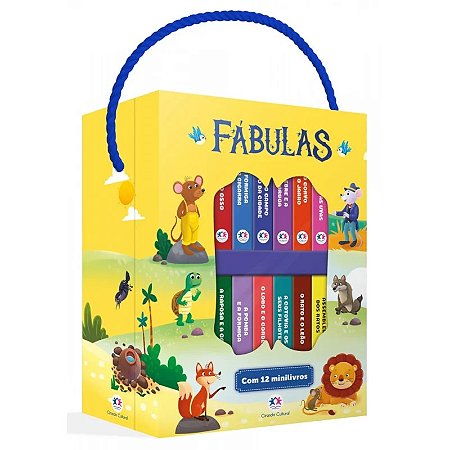 Box com 12 Mini Livros - Fábulas - Editora Ciranda Cultural