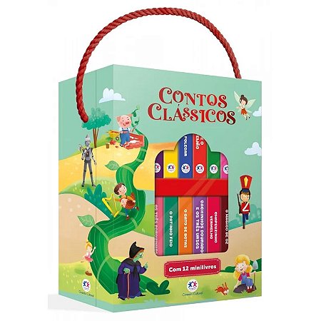 Box com 12 Mini Livros - Contos Clássicos - Editora Ciranda Cultural