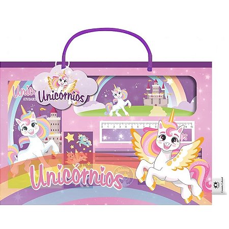 Livro Maleta Divertida: Unicórnios - Editora Ciranda Cultural